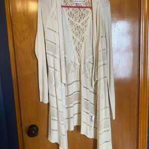 Knox Rose Cream Lace Cardigan